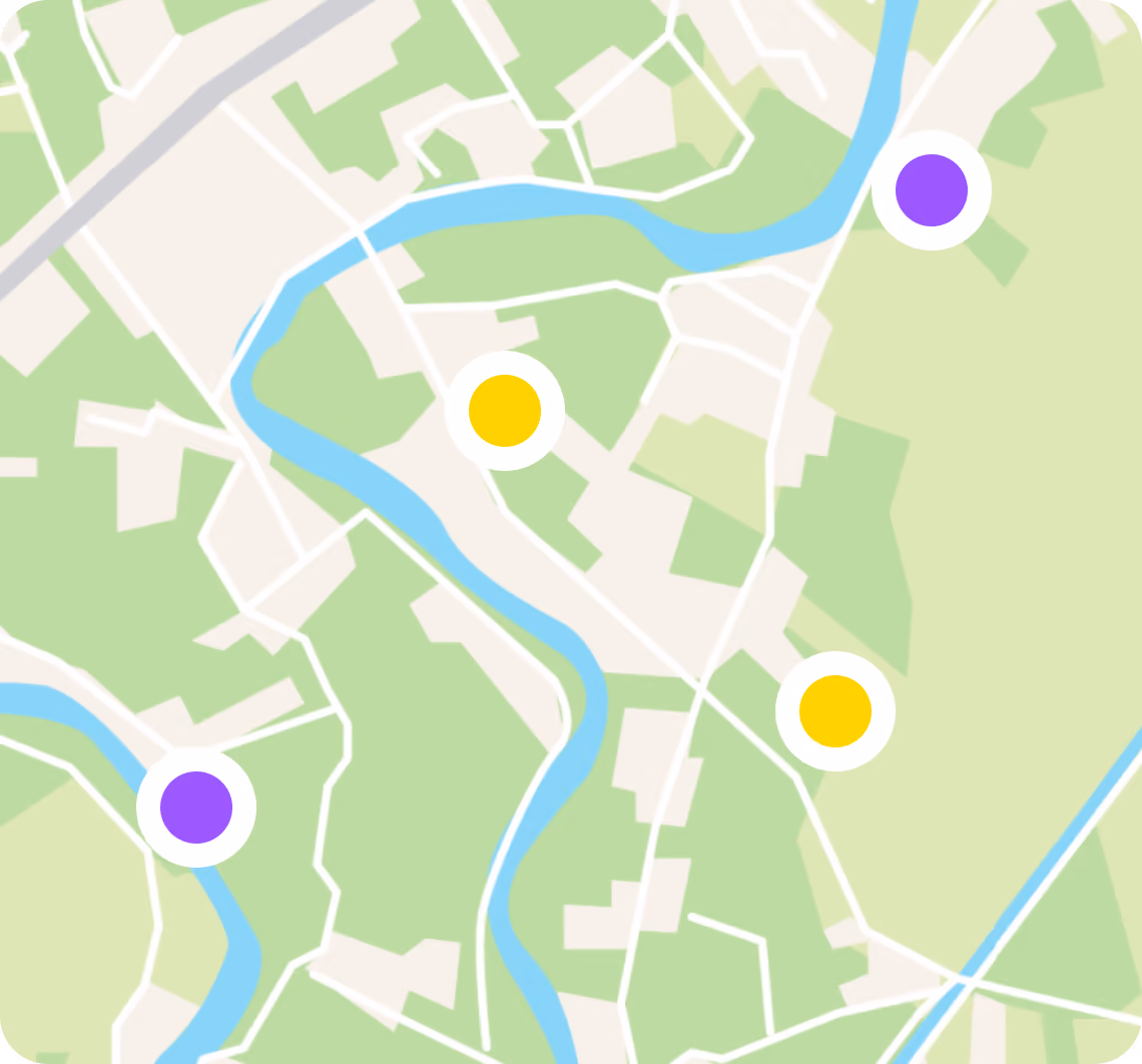 Interaktywna mapa poszukiwań nieruchomości